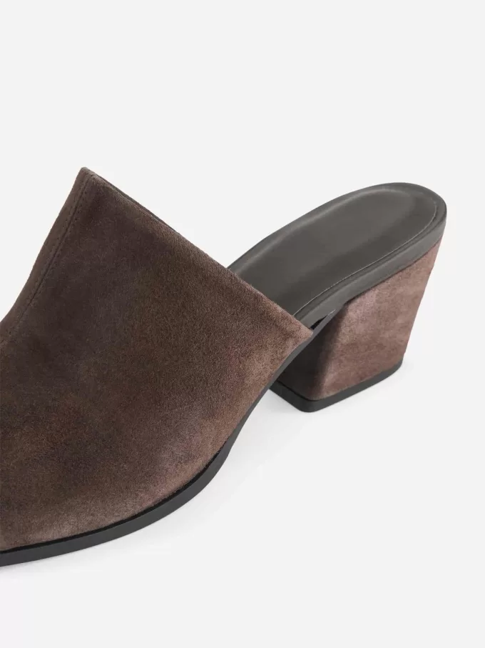 Sandalias Tacón Medio Ante Sandalias Tacón Medio Ante