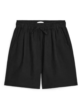 Shorts de lino y algodón