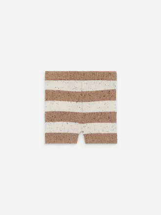 Shorts de punto de canalé