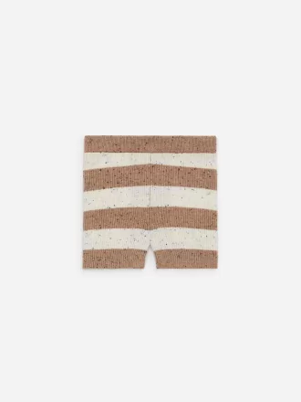 Shorts de punto de canalé