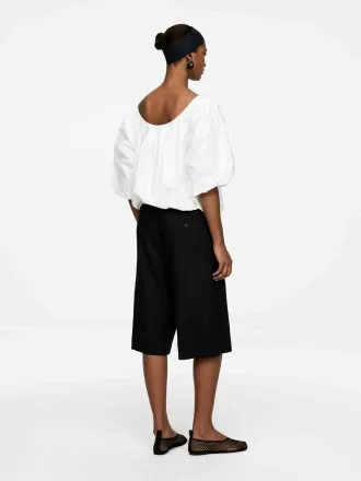 Shorts en mezcla de lino