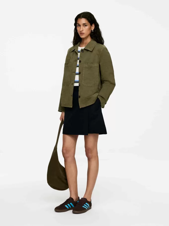 Sobrecamisa De Mezcla De Lino Sobrecamisa De Mezcla De Lino