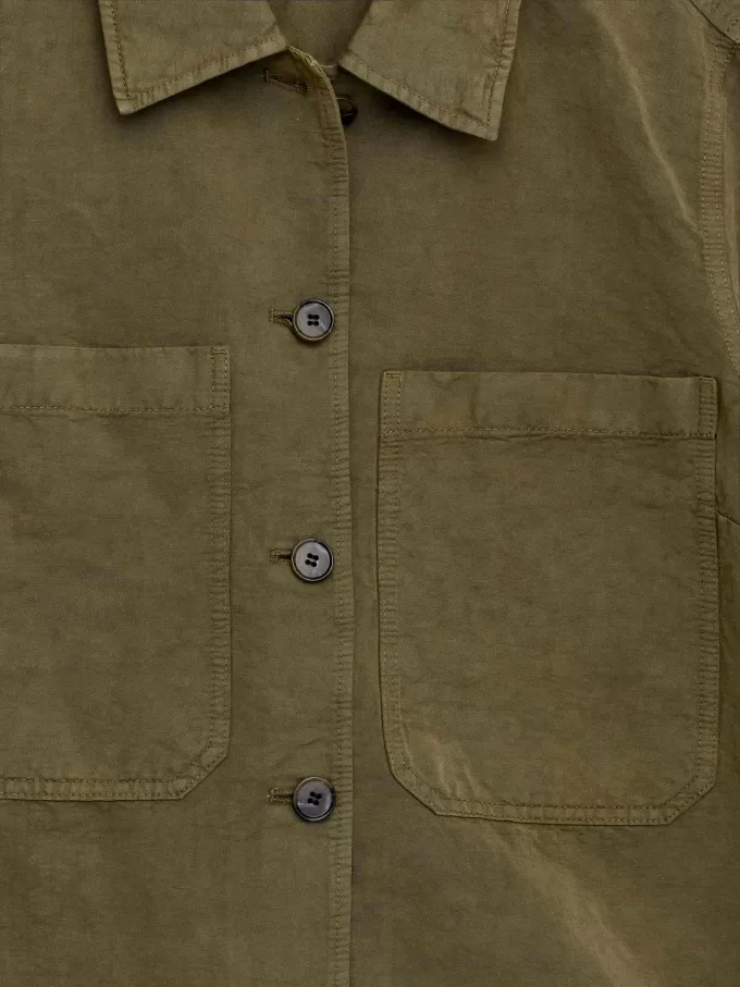 Sobrecamisa De Mezcla De Lino Sobrecamisa De Mezcla De Lino