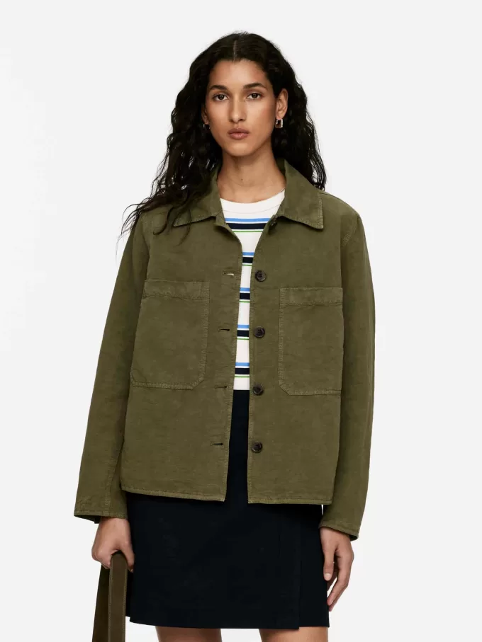 Sobrecamisa De Mezcla De Lino Sobrecamisa De Mezcla De Lino