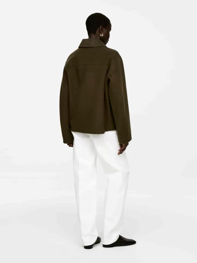 Sobrecamisa de lana de doble cara Sobrecamisa de lana de doble cara