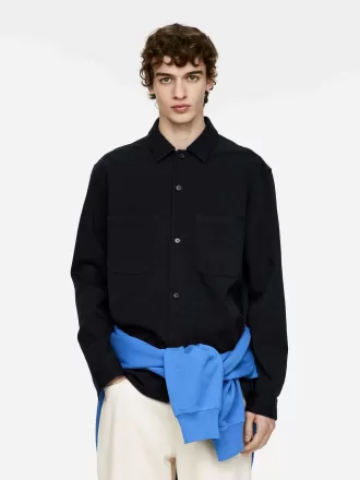 Sobrecamisa de sarga de algodón