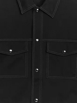 Sobrecamisa de sarga de algodón