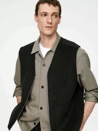 Sobrecamisa de sarga de algodón