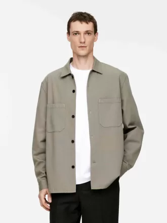 Sobrecamisa de sarga de algodón