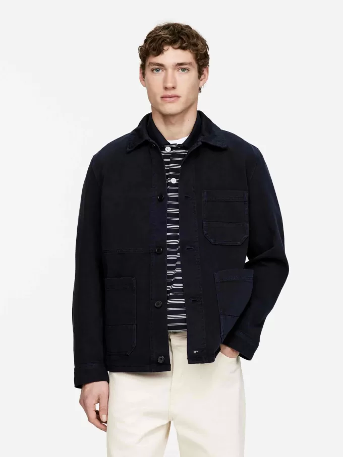 Sobrecamisa de sarga sobreteñida Sobrecamisa de sarga sobreteñida