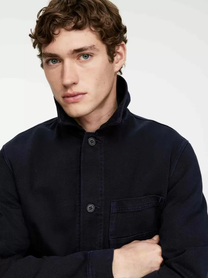 Sobrecamisa de sarga sobreteñida Sobrecamisa de sarga sobreteñida