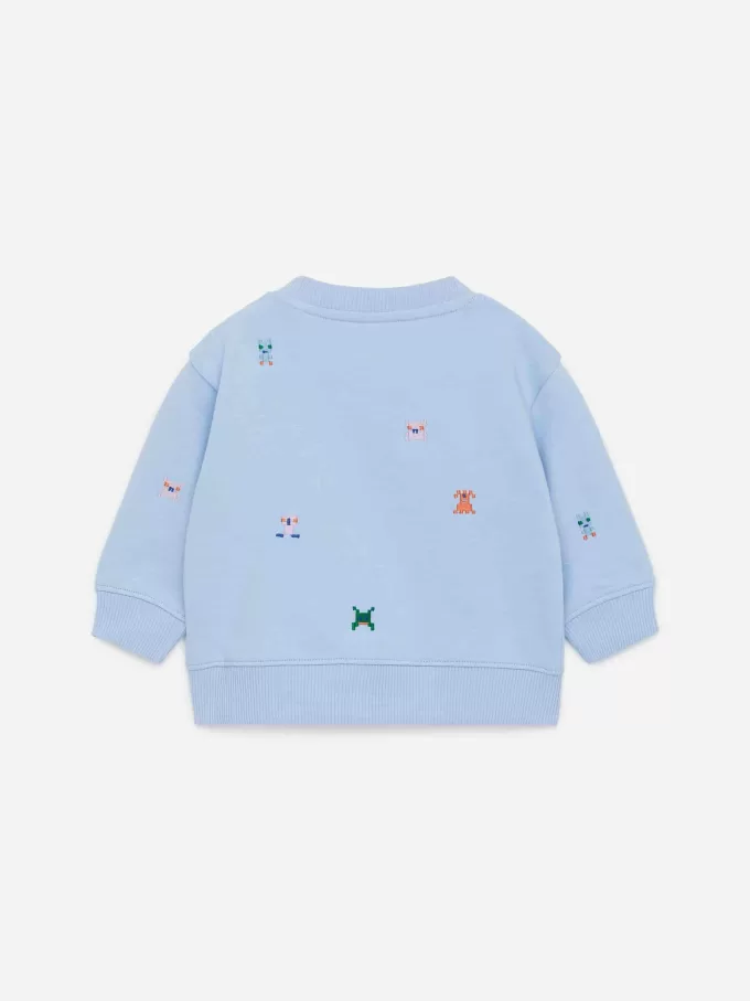 Sudadera De Algodón Bordada