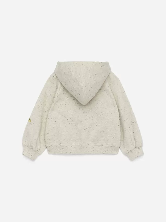 Sudadera con capucha y cremallera bordada Sudadera con capucha y cremallera bordada