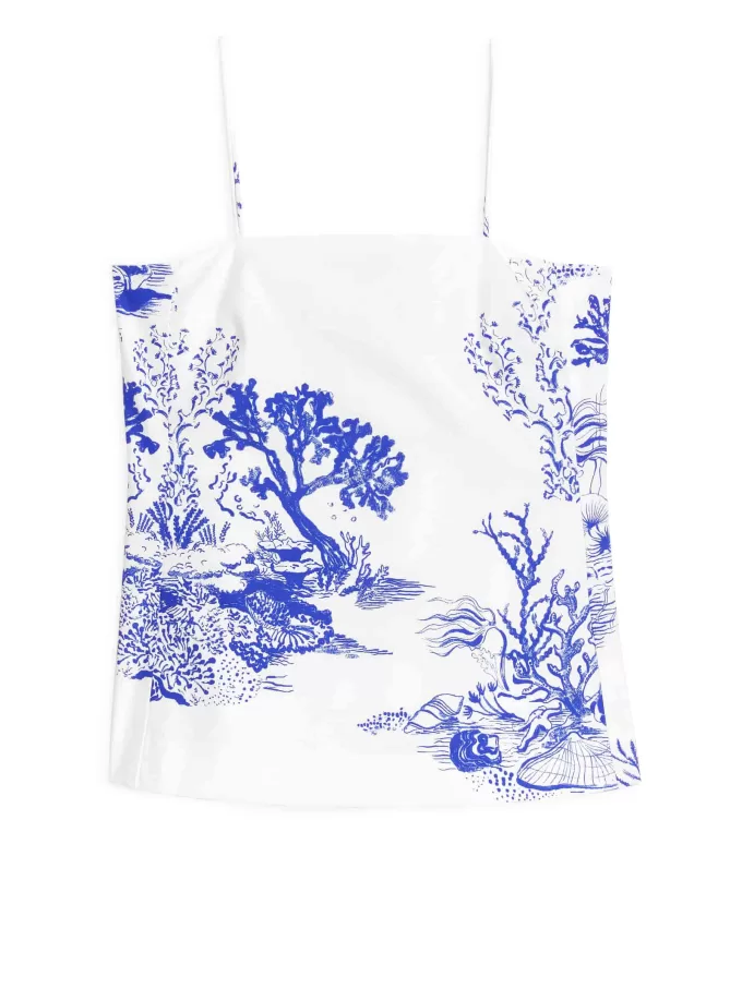 Top con tirantes estampados Top con tirantes estampados