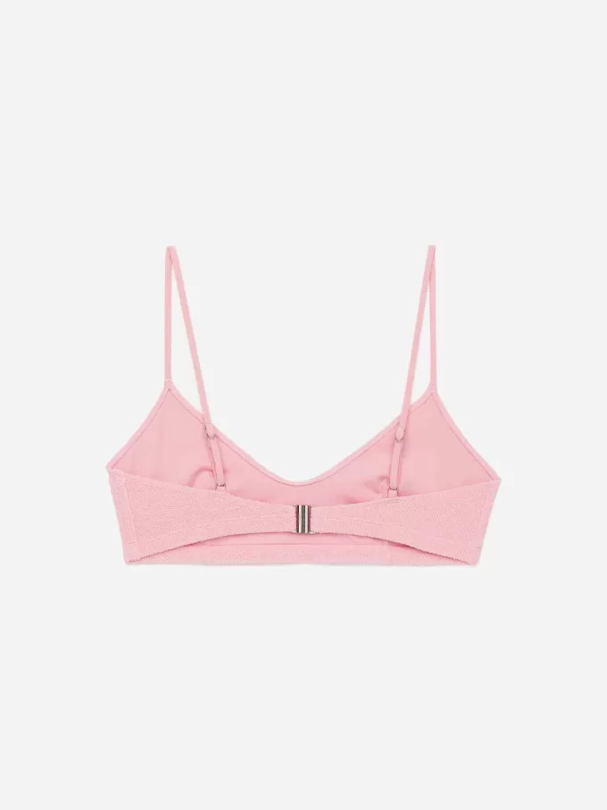 Top de bikini arrugado Top de bikini arrugado