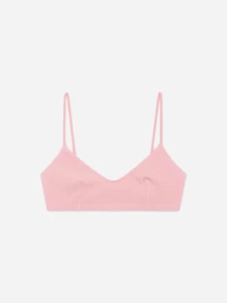 Top de bikini arrugado