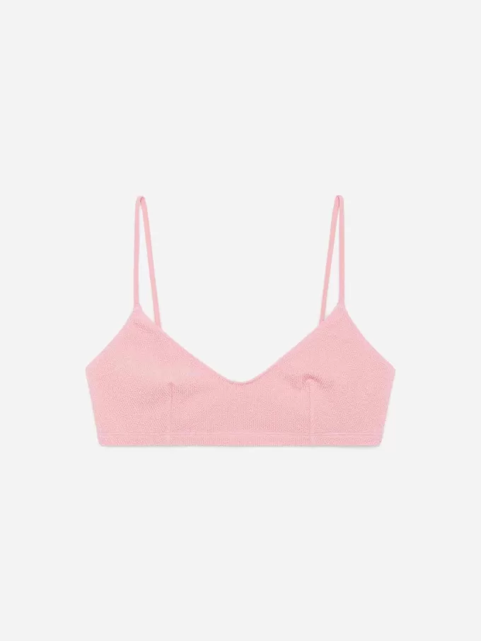 Top de bikini arrugado Top de bikini arrugado