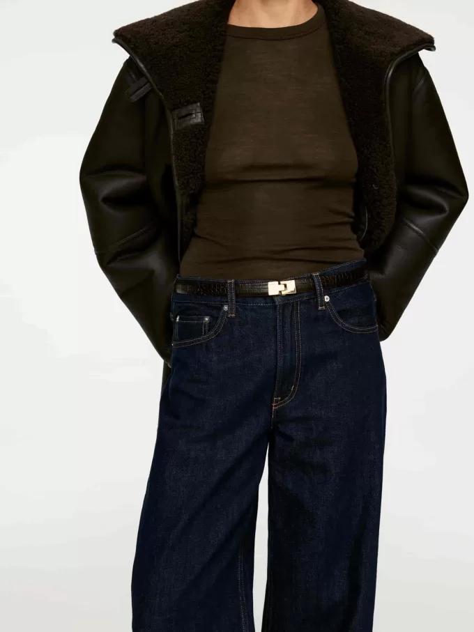 Top de merino de manga larga Top de merino de manga larga