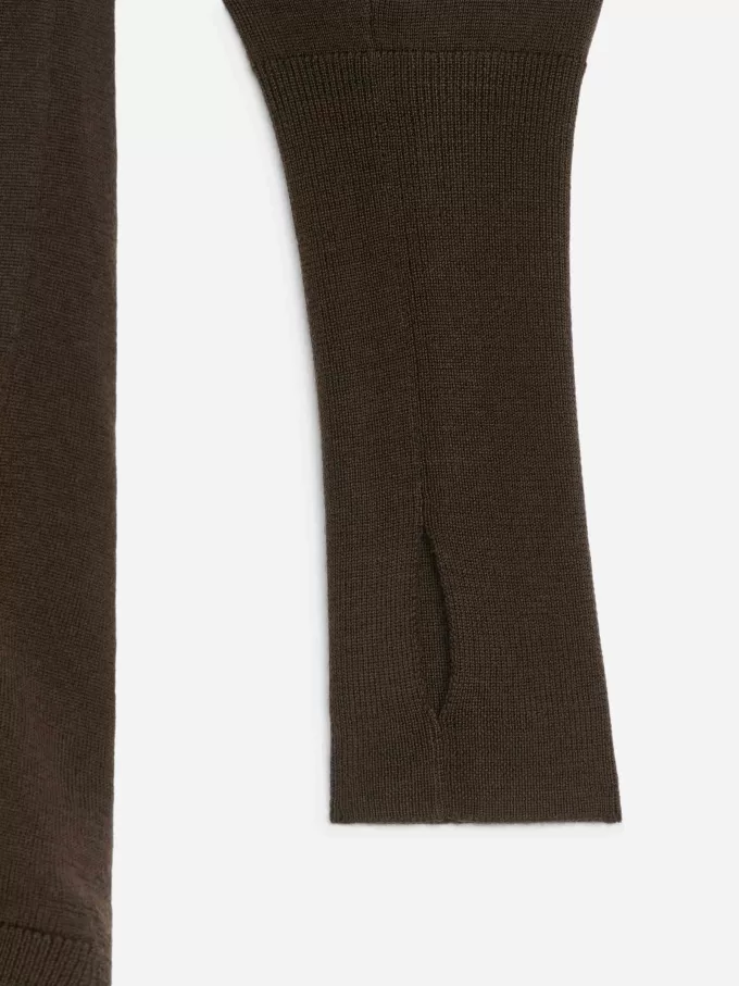 Top de merino de manga larga Top de merino de manga larga