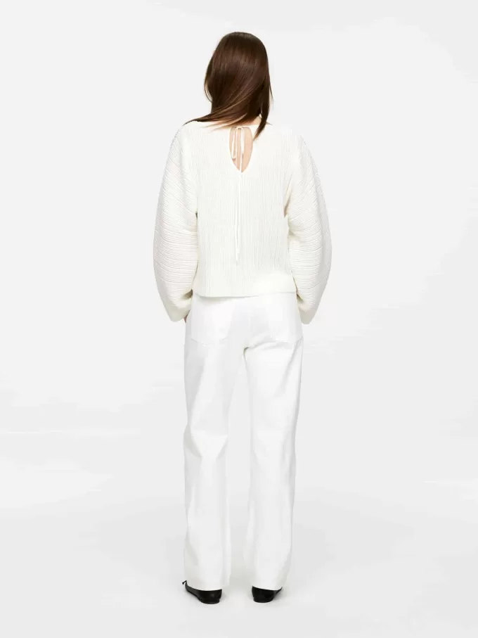 Top de punto acanalado