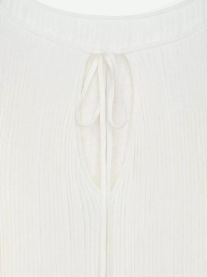 Top de punto acanalado