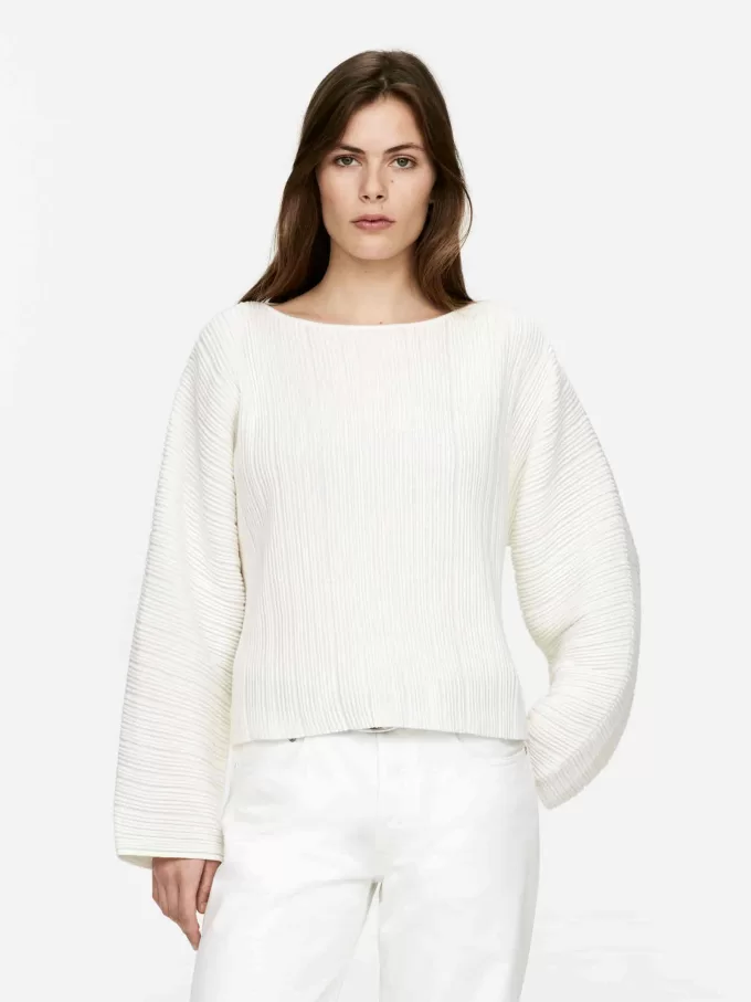 Top de punto acanalado