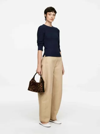 Top de punto gofrado