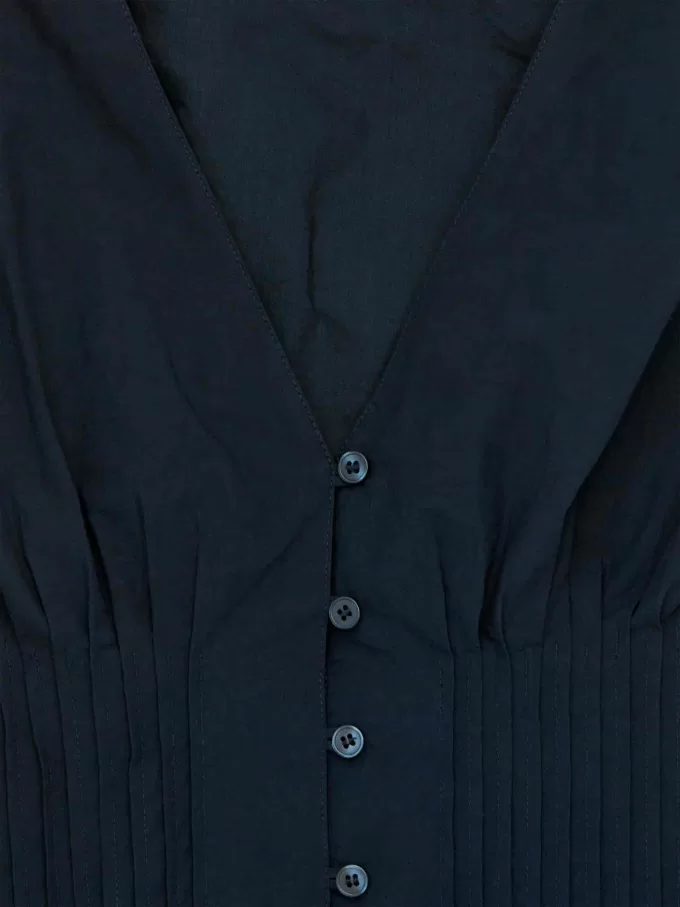 Top pintuck con dobladillo de burbujas Top pintuck con dobladillo de burbujas