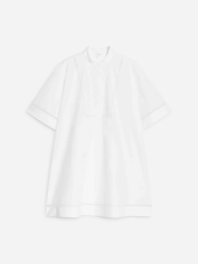 Túnica de algodón de manga corta Túnica de algodón de manga corta