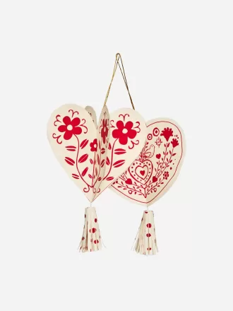 Un mundo de adornos de papel artesanal, juego de 2