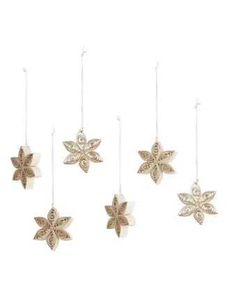 Un mundo de adornos de papel artesanal juego de 6 Blanquecino 1111035001001 330x440 - Un mundo de adornos de papel artesanal, juego de 6