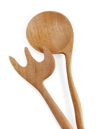 Utensilios para servir de madera