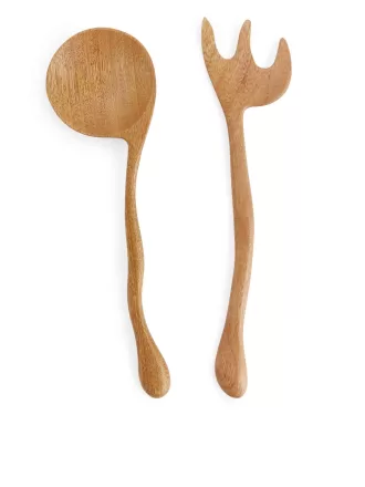 Utensilios para servir de madera