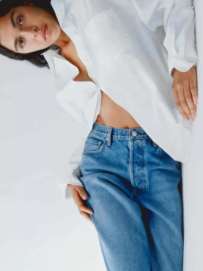 Vaqueros anchos CORAL Vaqueros anchos CORAL