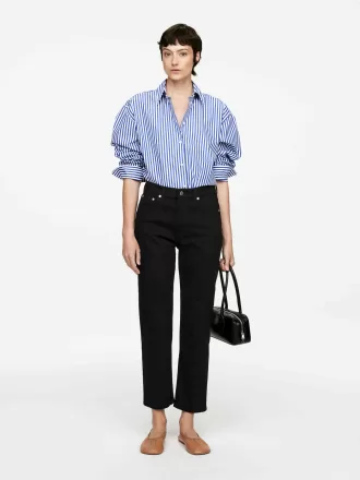 Vaqueros slim CROPPED JADE