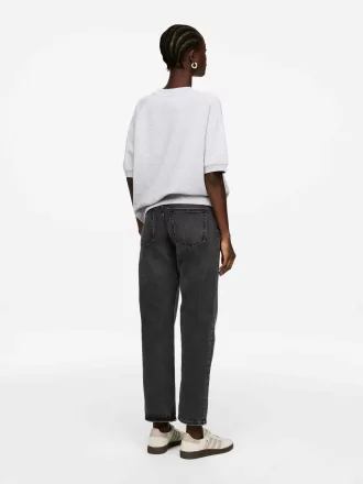 Vaqueros slim CROPPED JADE