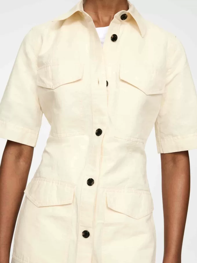 Vestido Lino-Algodón Vestido Lino-Algodón