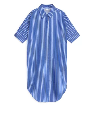 Vestido camisero de algodón