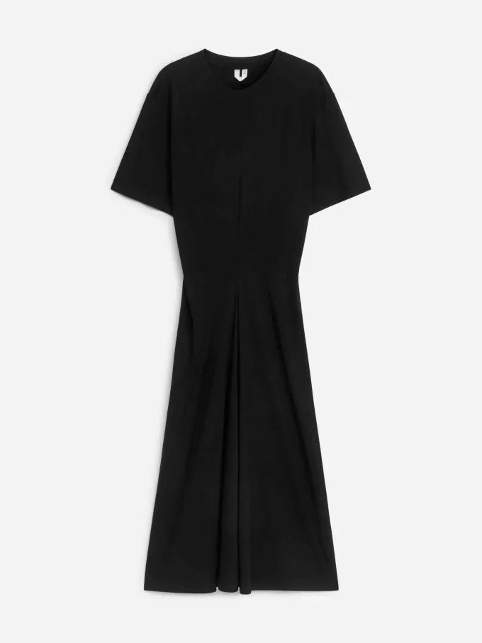 Vestido camiseta de crepé de viscosa