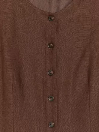 Vestido chaleco de lino