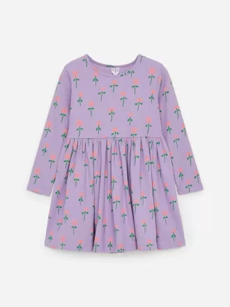 Vestido de canalé de algodón