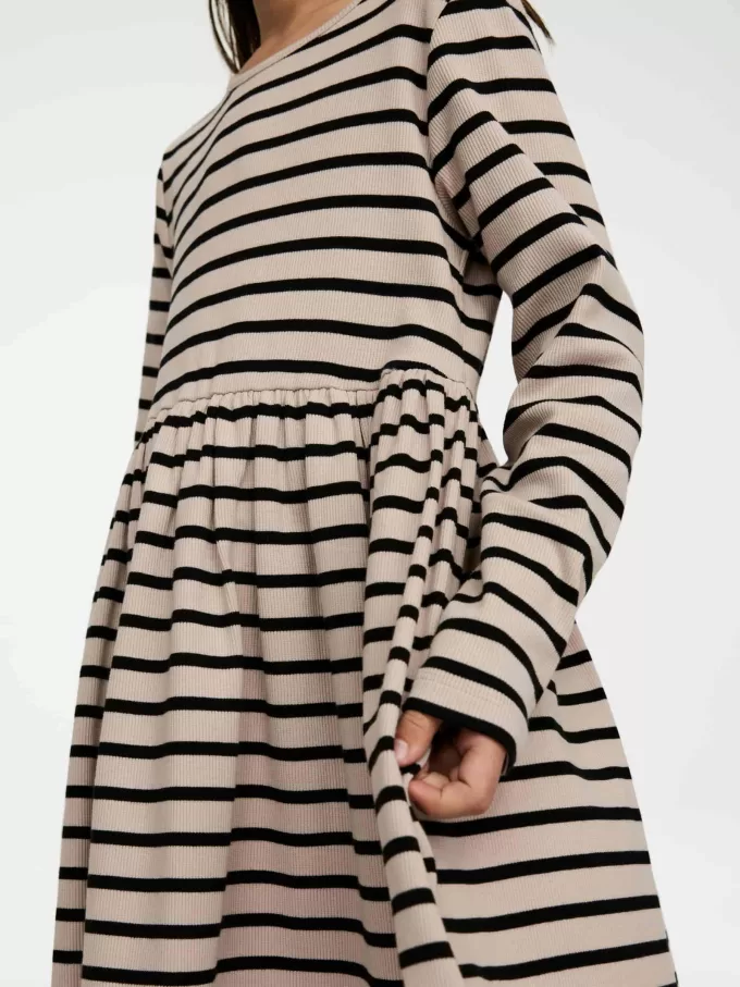 Vestido de canalé de algodón