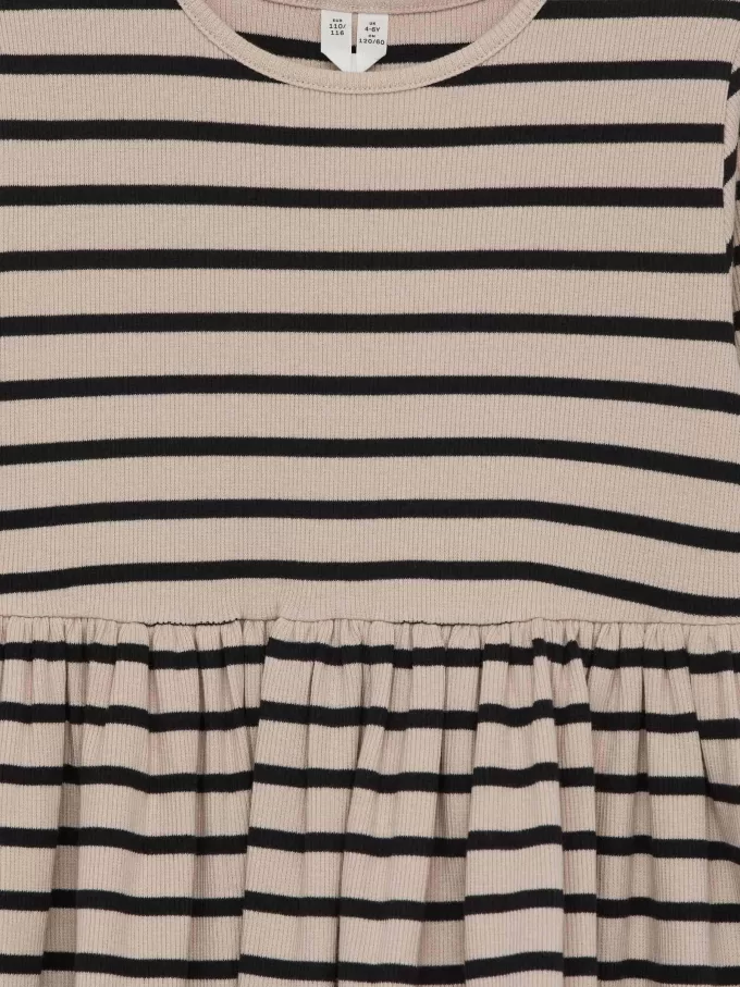 Vestido de canalé de algodón