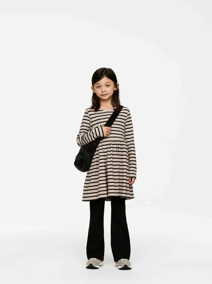 Vestido de canalé de algodón