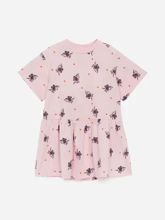 Vestido de punto con volantes