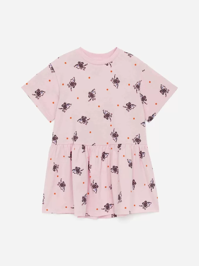 Vestido de punto con volantes Vestido de punto con volantes