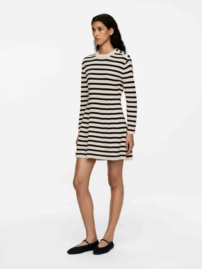 Vestido de punto de algodón Vestido de punto de algodón