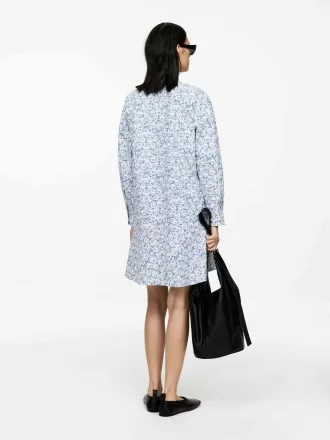 Vestido estampado de algodón