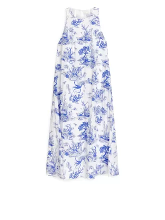 Vestido largo estampado