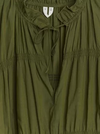 Vestido largo tipo bata